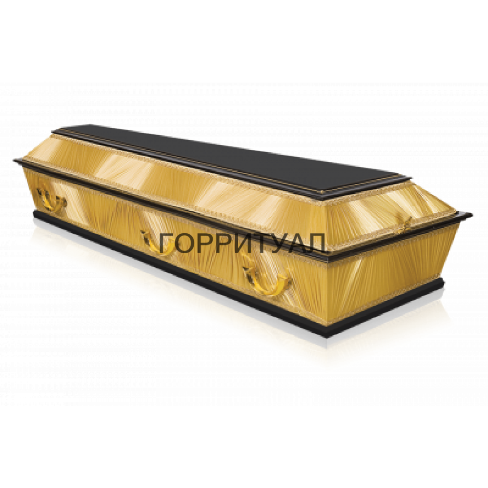 Гроб Б-4 Комбинированный-спецколода (6 ручек) золотой спецколода