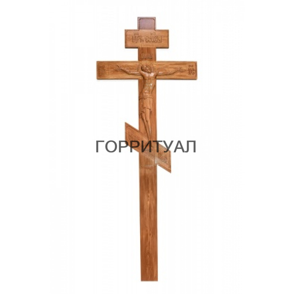Крест Резной Дубовый 3